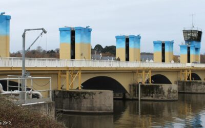 Nach der Schleuse –  die Insel